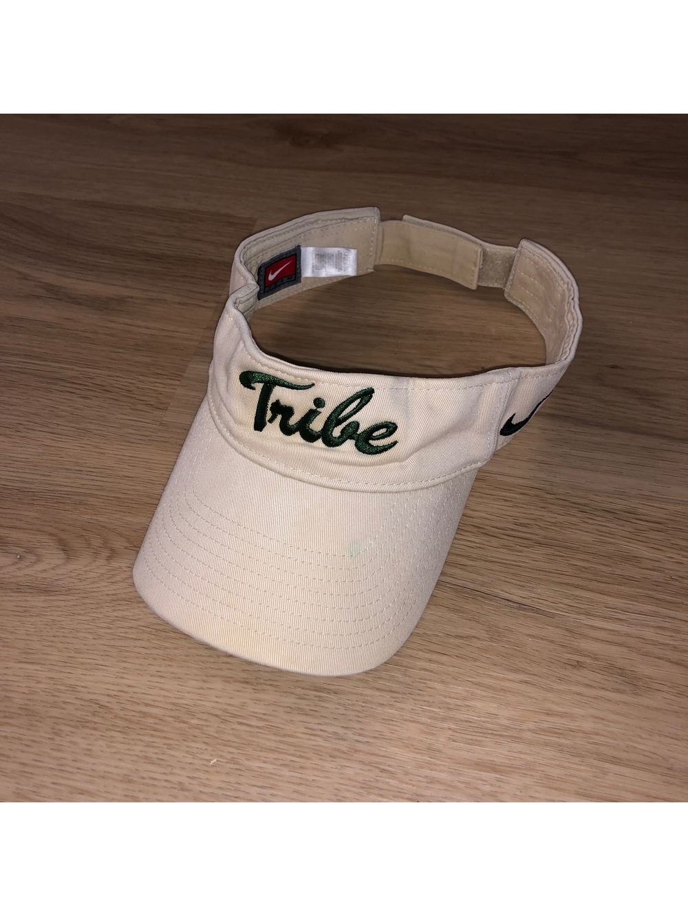 NIKE WILLIAM & MARY COLLEGE TRIBE VISOR HAT CAP ADJUSTABLE RARE VINTAGE Y2K